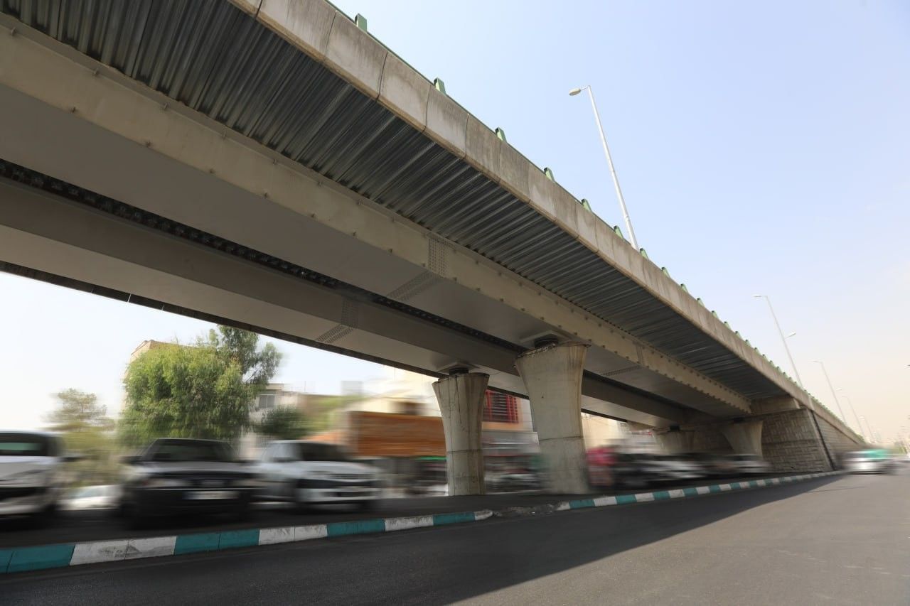 نمای اجرای پروژه پل فرجام تهران - سامان صنعت بروج