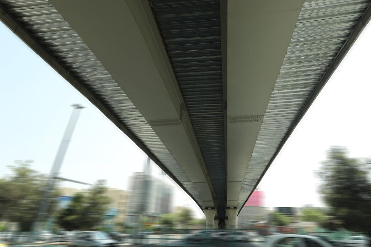 نمای اجرای پروژه پل فرجام تهران - سامان صنعت بروج