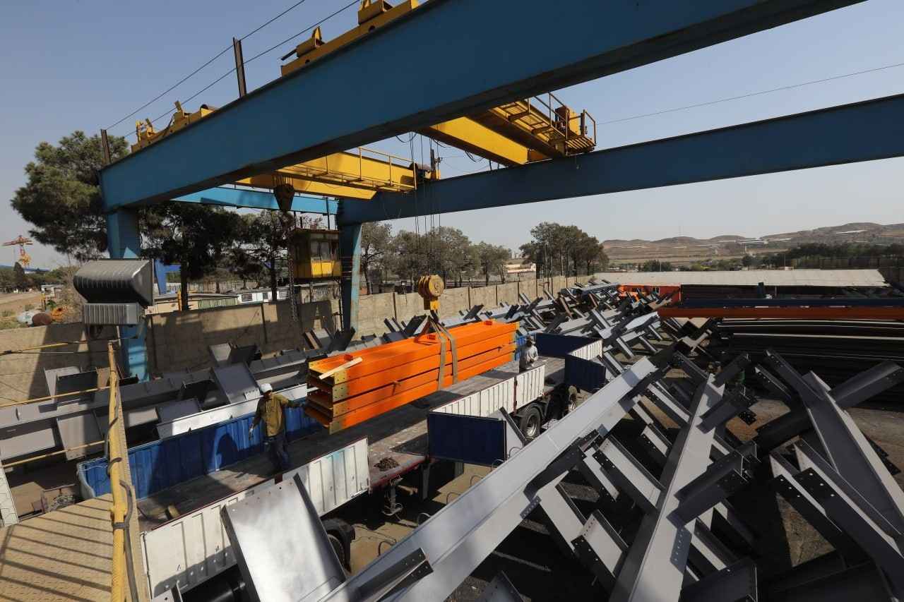 نمای اجرای پروژه پل فرجام تهران - سامان صنعت بروج