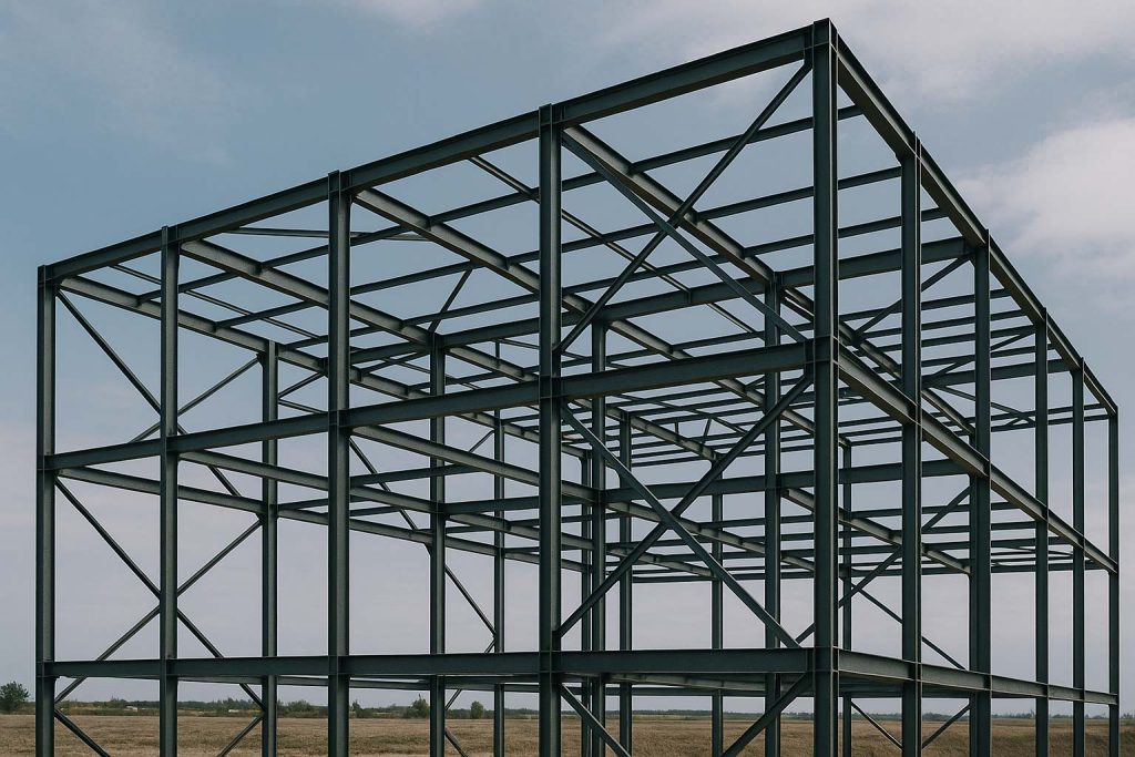 اسکلت فلزی - طراحی و اجرای اسکلت فلزی ساختمان و صنعتی